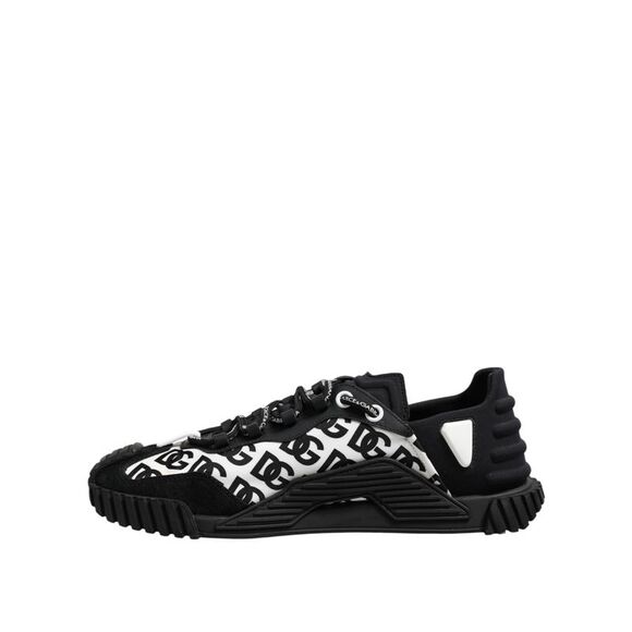 Dolce & Gabbana Black Logo Lace Up Low Top NS1 Sneakers Men's Shoes (Pre-Owned)